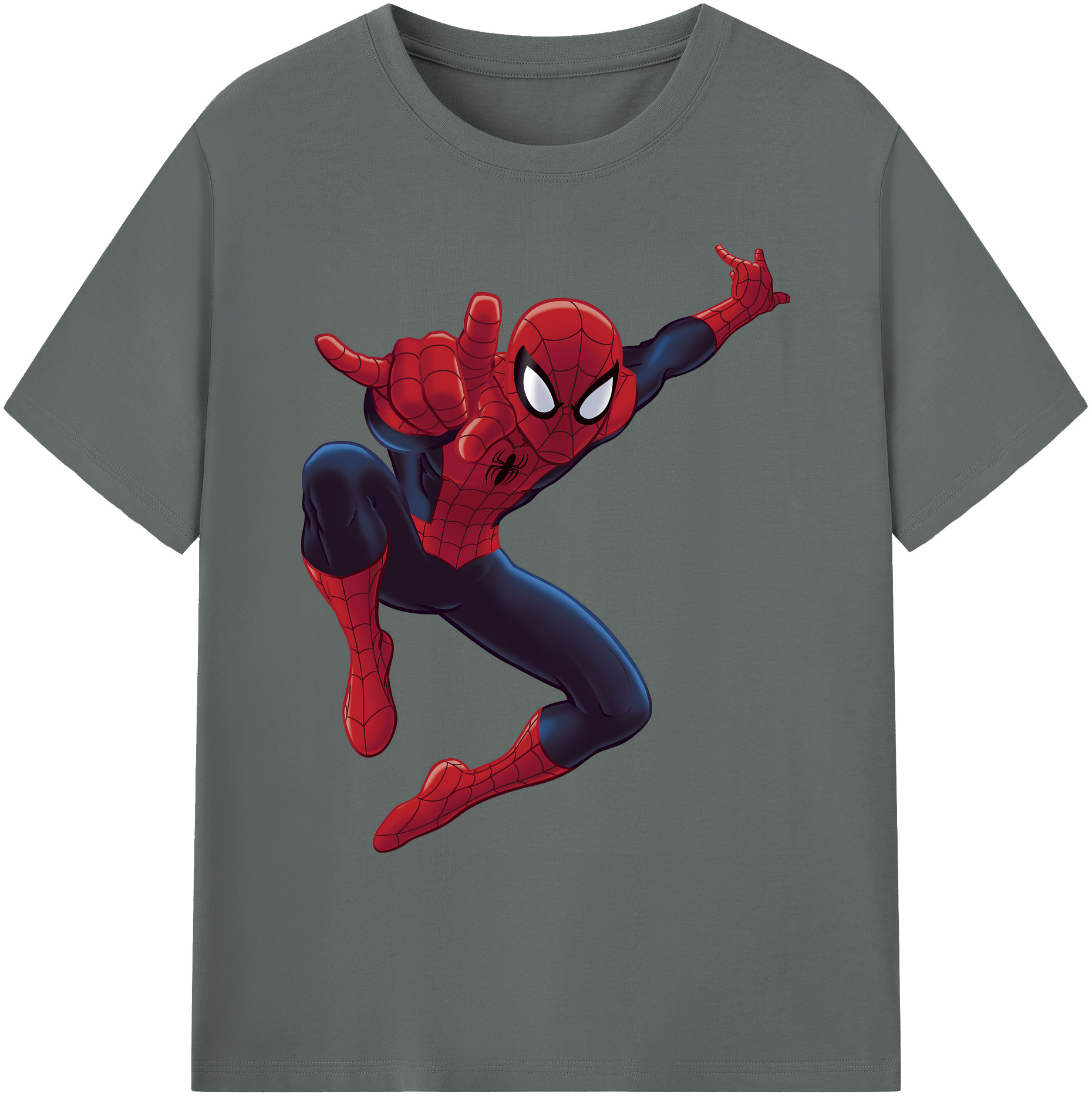 （画像用） Spider Man スパイダーマン 綿100％ メンズ半袖Tシャツ｜肌触りやわらか＆通気性